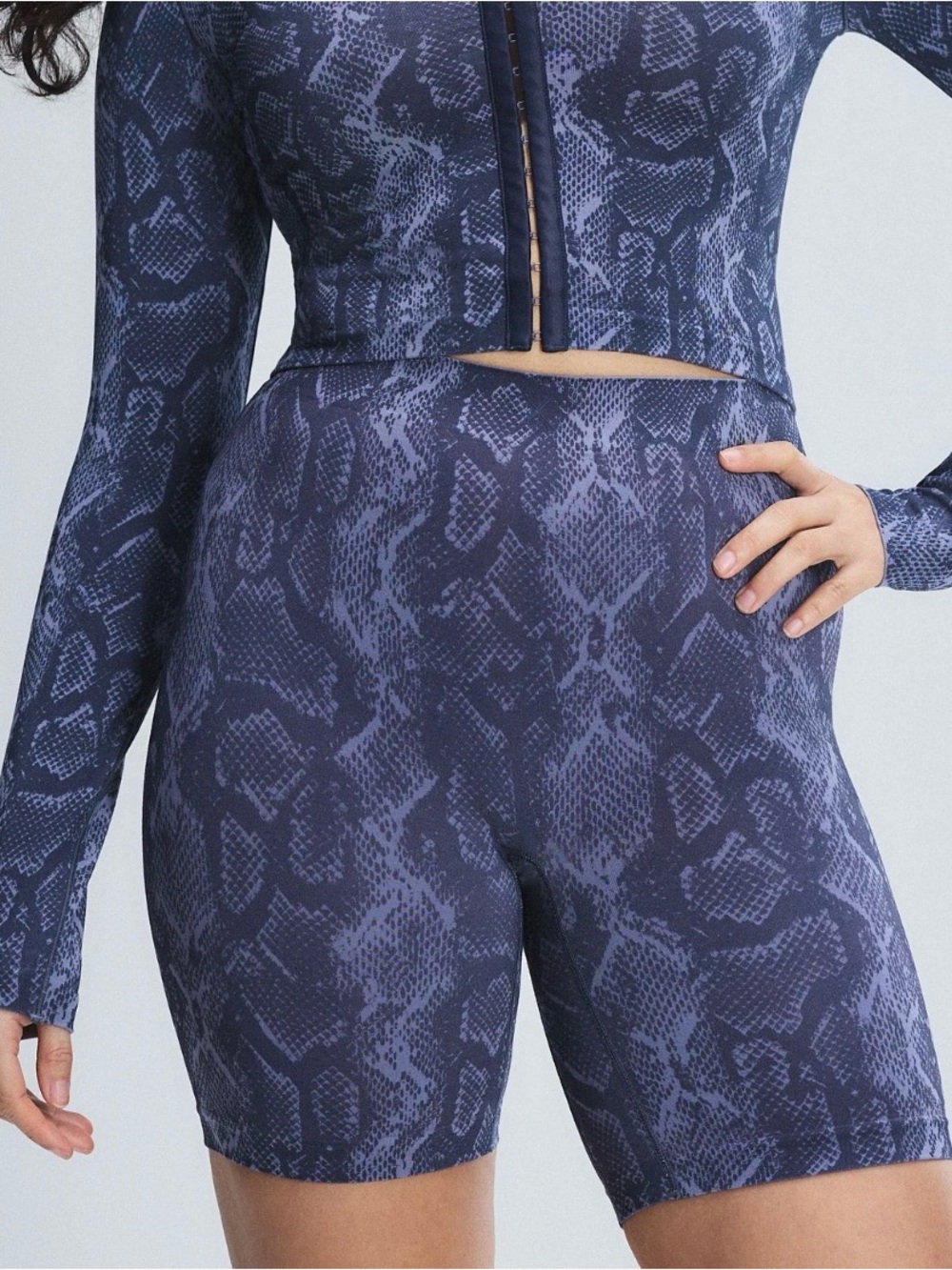 Savage X Fenty Navy Snake-Print 2 piece
